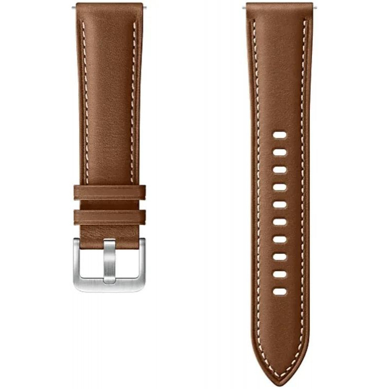 Samsung Galaxy Watch 3 R840 Stitch Leather Band Brown (ET-SLR84LAEGRU) - зображення 1