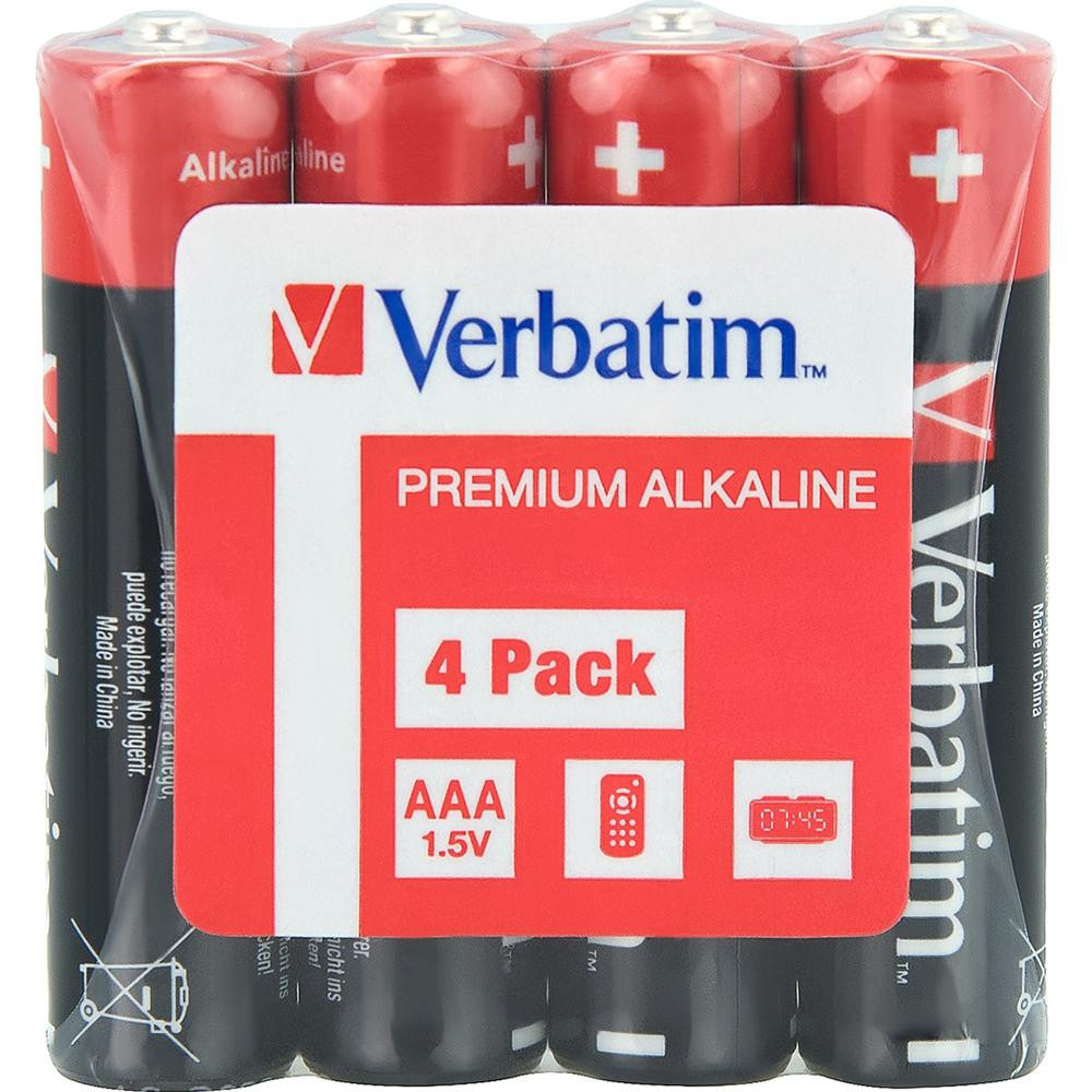 Verbatim AAA bat Alkaline 4шт Premium Micro Alkaline (49500) - зображення 1