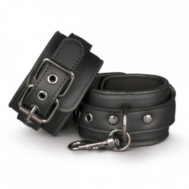 Easytoys Faux Leather Handcuffs, чорні (ET528327)