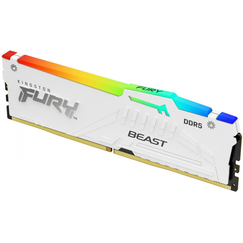 Kingston FURY 32 GB DDR5 5200 MHz Beast RGB EXPO White (KF552C36BWEA-32) - зображення 1