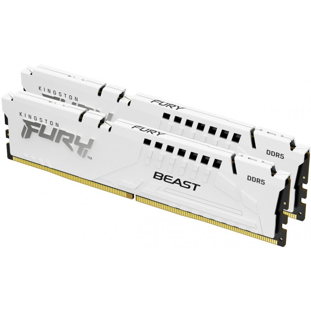 Kingston FURY 64 GB (2x32GB) DDR5 5200 MHz Beast EXPO White (KF552C36BWEK2-64) - зображення 1