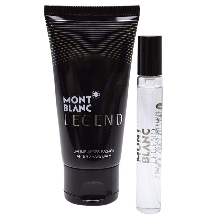 MontBlanc Набір  Legend Night для чоловіків (оригінал) - mini set (edp 7.5 ml + + af/sh 50 ml) - зображення 1