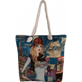 Valiria Fashion Женская сумка шоппер  синяя (3DETAL1811-4)