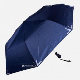 Fare Зонт мужской полуавтоматический с фонариком и светоотражающими вставками  Safebrella (темно-синий) (