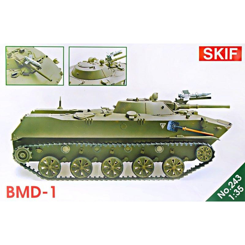 SKIF Боевая машина десанта БМД-1 (новые колеса, ракета) (MK243) - зображення 1