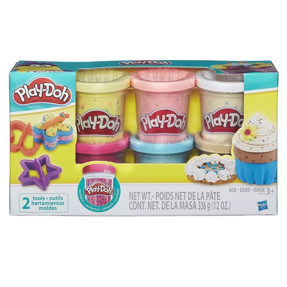 Hasbro Play-Doh 6 баночек с конфетти (B3423) - зображення 1
