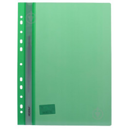 Norma Папка-швидкозшивач  А4 з перфорацією глянцева прозорий верх поліпропілен зелена 5262/03040364
