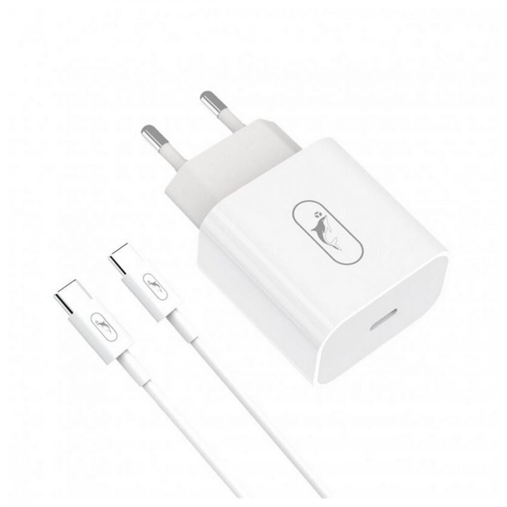 SkyDolphin SC38T White + USB Type-C cable (MZP-000183) - зображення 1