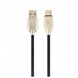 Cablexpert Premium Rubber USB Type-C Black 1m (CC-USB2R-AMCM-1M)