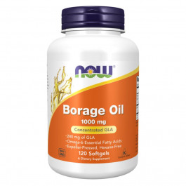 Now Borage Oil 1000 mg - 120 sgels