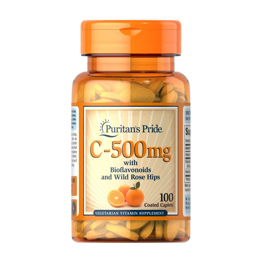 Puritan's Pride Vitamin C-500 mg with Bioflavonoids and Rose Hips - зображення 1