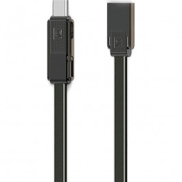 REMAX Gplex 3-in 1 USB-A to Lightning/Micro-USB/Type-C 1m Dark Gray (RC-070TH-DG)
