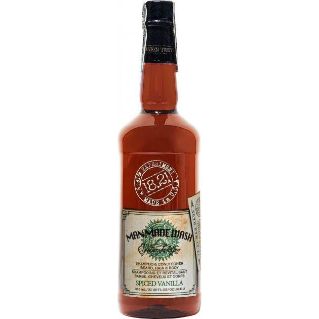 18.21 Man Made Шампунь 3в1 для волосся, тіла і бороди  Spiced Vanilla Man Made Wash 946 мл (860001093605) - зображення 1