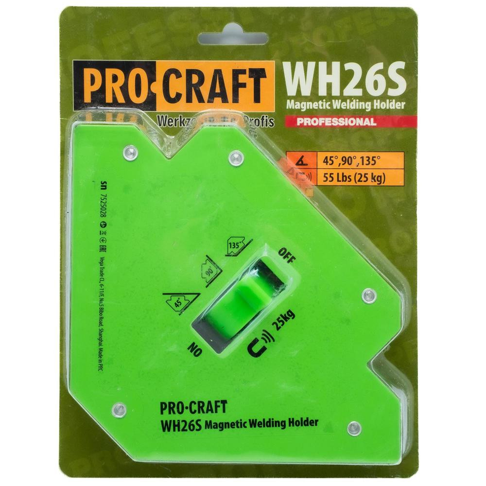 ProCraft Магнітний косинець для зварювання  WH26S - зображення 1