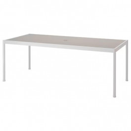 IKEA SEGERON, 105.108.07, Стіл, для саду, білий, бежевий, 91х212 см