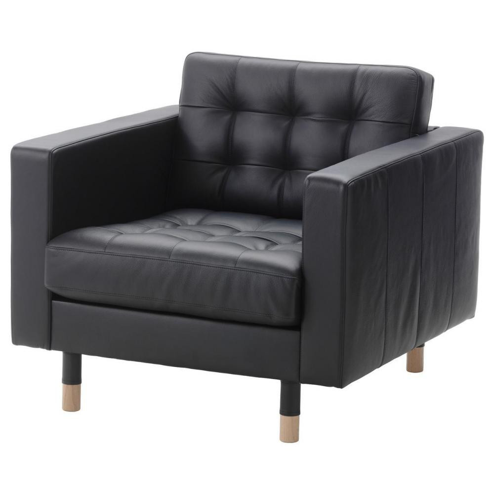 IKEA LANDSKRONA кресло, drewno, Grann/Bomstad czarny (590.317.78) - зображення 1