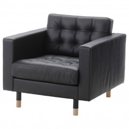 IKEA LANDSKRONA кресло, drewno, Grann/Bomstad czarny (590.317.78)
