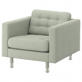 IKEA LANDSKRONA кресло, metal, Gunnared jasnozielony (292.697.24)