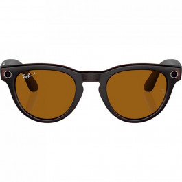Ray-Ban Смарт-окуляри Meta Headliner Matte Rebel Black Frame/Brown Lenses (RW4009 675483 50-23)