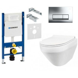 Geberit Duofix 458.161.46.1+AM.PM Spirit FlashClean C701700WH