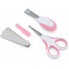 Nuvita Набір  догляду за дитиною 0м+ Рожевий Безпечні ножиці з акс. - зображення 1