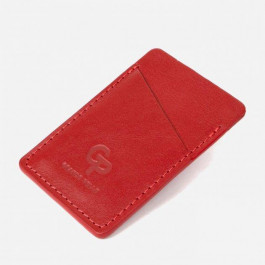 Grande Pelle Картхолдер кожаный  leather-11505 Красный