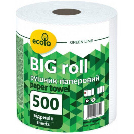 Ecolo Паперові рушники  Big Roll 2 шари 500 відривів (4820202896111)