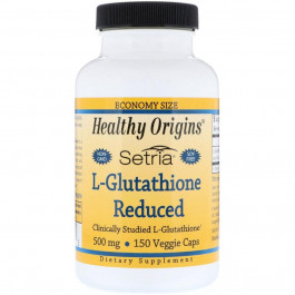 Healthy Origins Healthy Origins Setria L-Glutathione Reduced 500 mg 150 Veggie Caps Вільний L-глутатіон