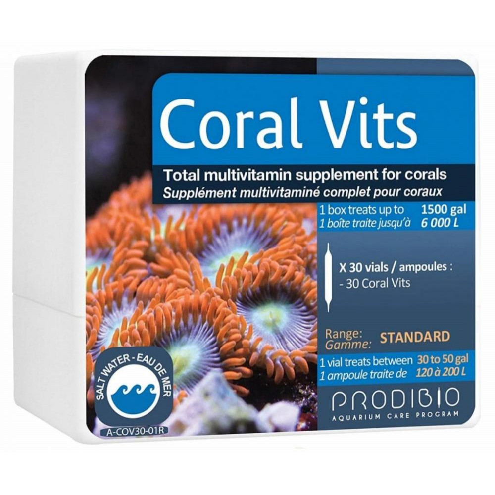 Prodibio Комплекс витаминов для рифовых аквариумов Coral Vits 30 ампул (3594200001266) - зображення 1