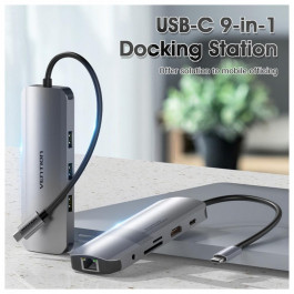   Vention 9-in-1 Docking Station Aluminum Alloy Type (TOLHB)