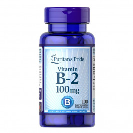   Puritan's Pride Vitamin B-2 (Riboflavin) 100 mg 100 табл