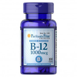 Puritan's Pride Vitamin B-12 1000 Mcg Timed Release Caplets, 100 Count