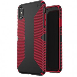   Speck iPhone Xs Max Presidio Grip Black/Dark Poppy Red (117106C305)