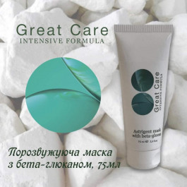 Great Care - Маска поросужающая с бета-глюканом для кожи лица (75 мл)