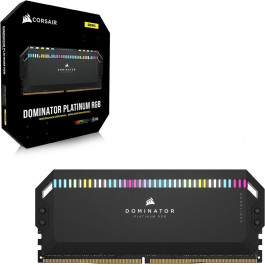   Corsair 64 GB (2x32GB) DDR5 5200 MHz Dominator Platinum RGB (CMT64GX5M2B5200C40)