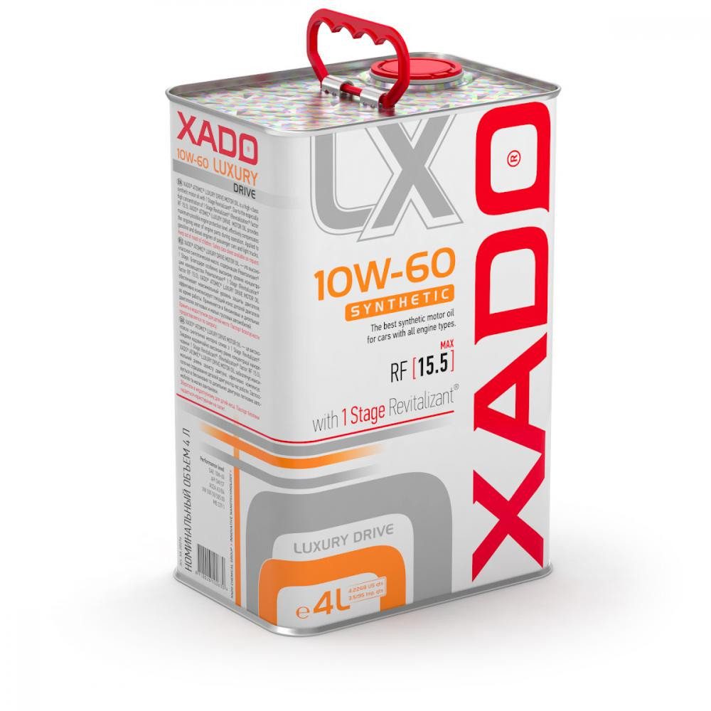 XADO Luxury Drive 10W-60 4 л (20276) - зображення 1