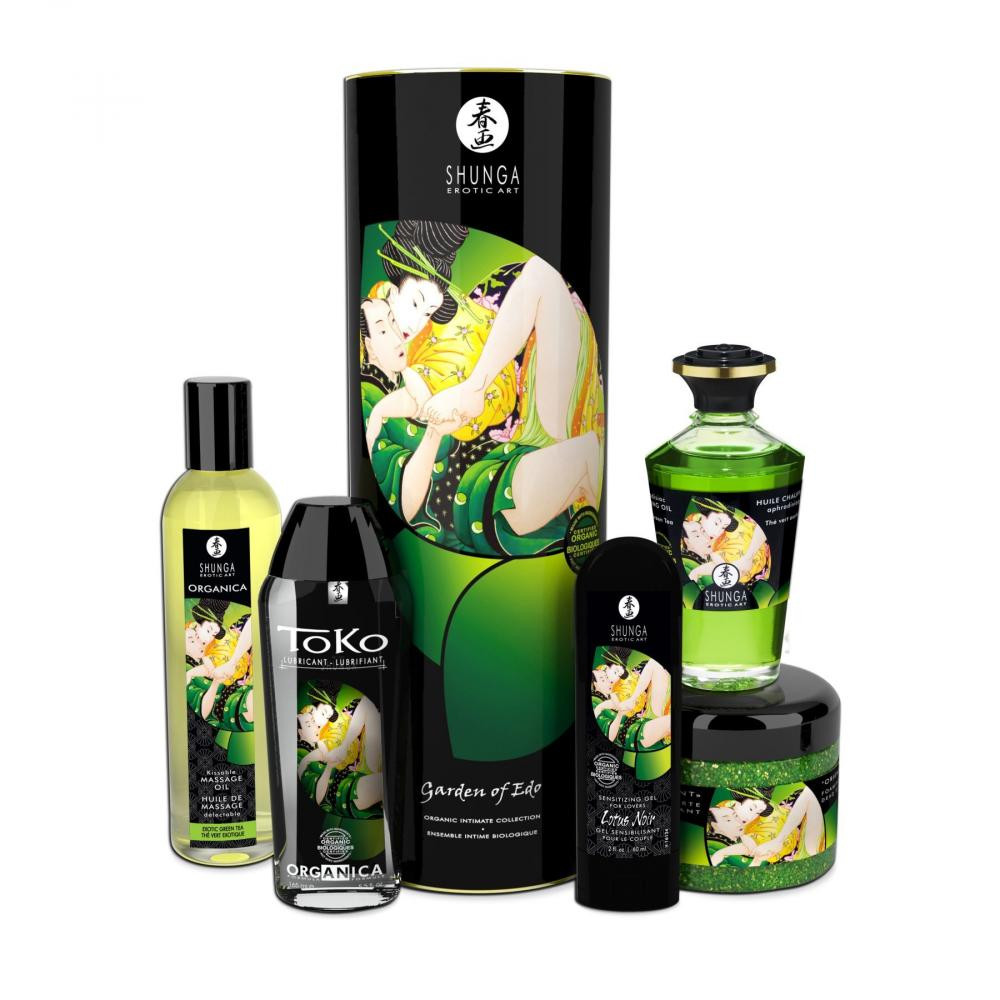 Shunga Подарочный набор  GARDEN OF EDO Organic: расслабляющий аромат зеленого чая - зображення 1