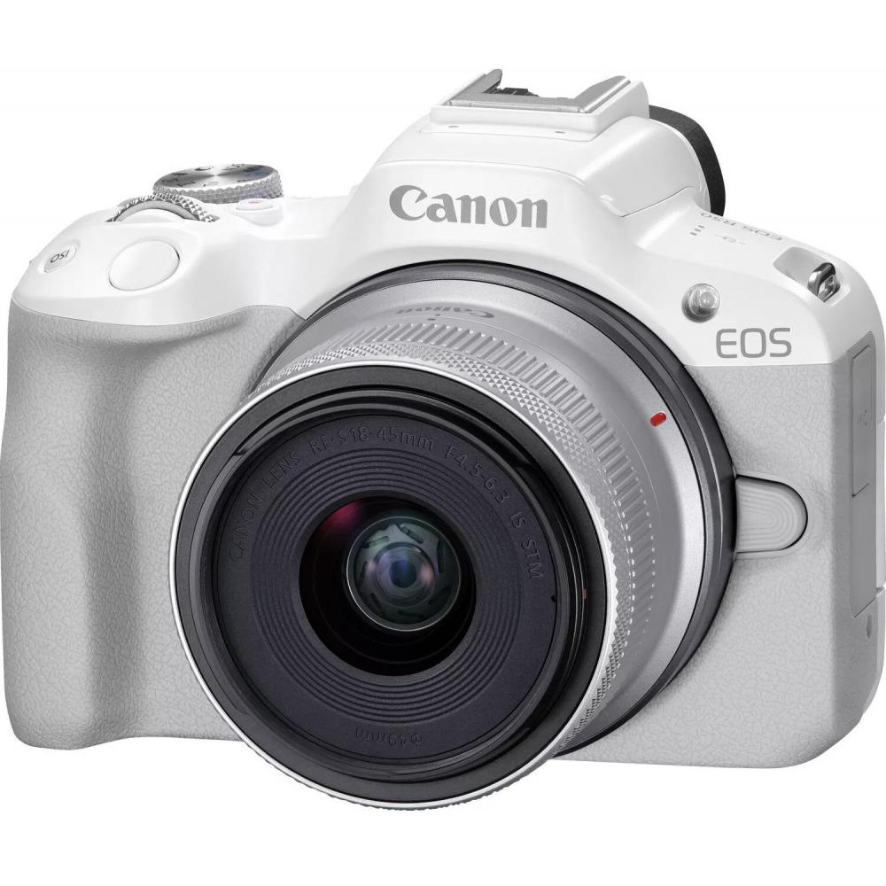 Canon EOS R50 kit RF-S 18-45mm IS STM White (5812C030) - зображення 1