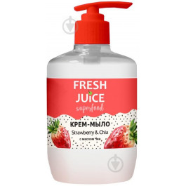 Fresh Juice Крем-мыло жидкое  Superfood Strawberry & Chia 460 мл (4823015942211)