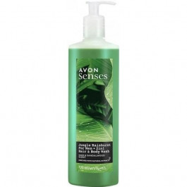 AVON Гель для душу  Senses For Men 2в1 Jungle Rainburst 720 мл (5059018312648)