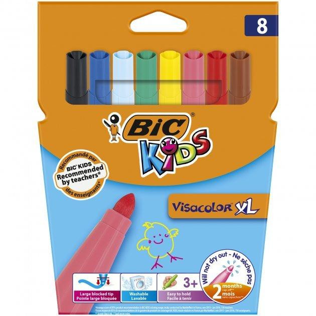 BIC Фломастер Kids Visacolor XL 8 шт (3270220010739) - зображення 1