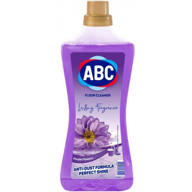 ABC Миюча рідина для підлог та стін  Purple Flower 900 мл (8690511184140) - зображення 1