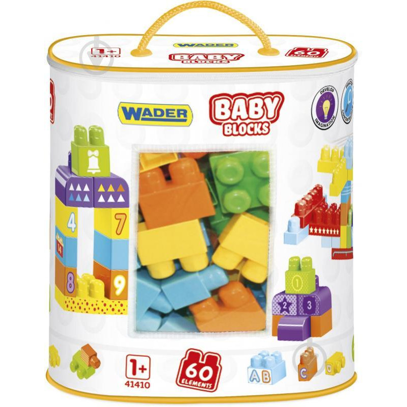 Wader Baby Blocks Мои первые кубики 60 шт. (41410) - зображення 1