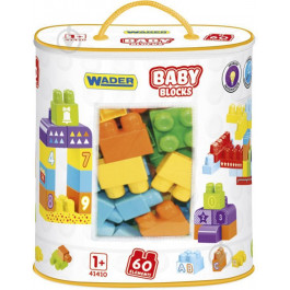 Wader Baby Blocks Мои первые кубики 60 шт. (41410)