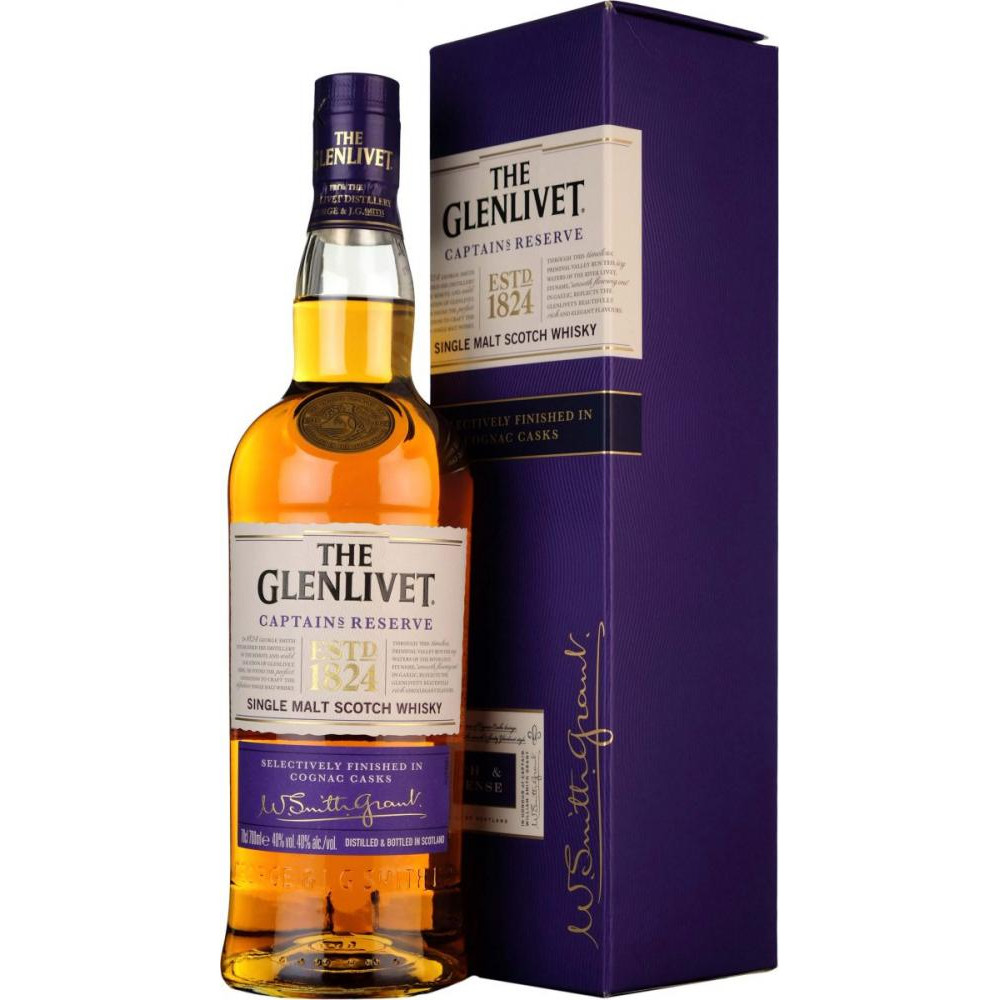 The Glenlivet Виски  Captain's Reserve Single Malt Scotch Whisky, 40%, 0,7 л п/п (5000299621158) - зображення 1