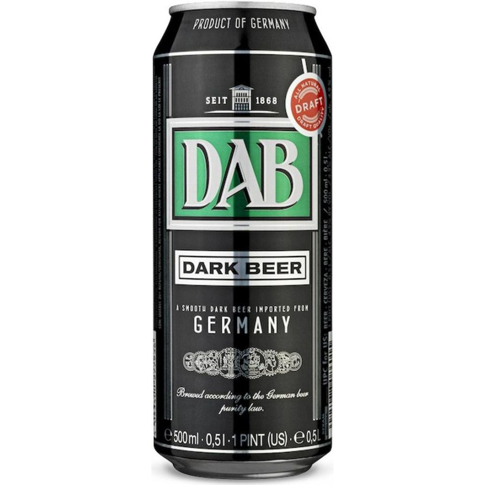 DAB-beer Пиво "" Dark, in can, 0.5 л (4053400288437) - зображення 1