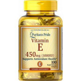 Puritan's Pride Vitamin E 1000 IU Soft Gels, 100 count