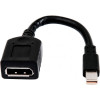 PNY Mini DisplayPort to DisplayPort Black (QSP-MINIDP/DPV3) - зображення 1