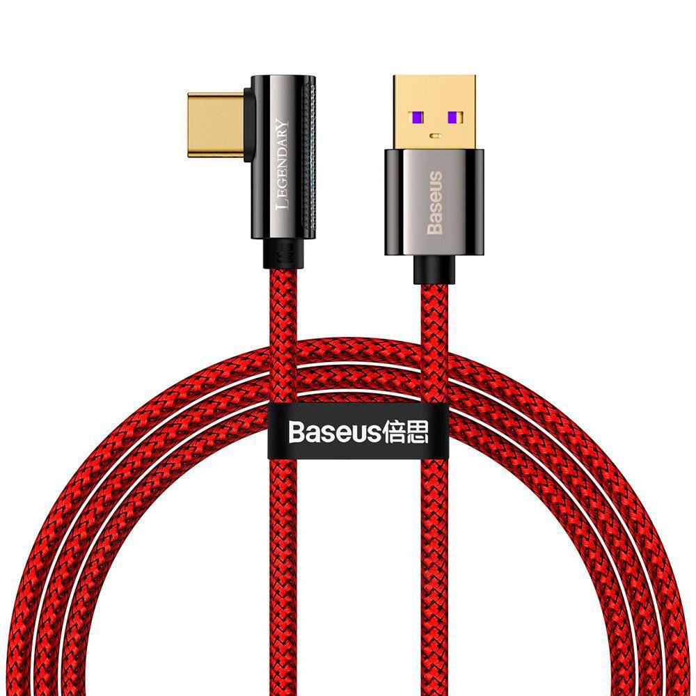 Baseus USB Type-C to USB Baseus Legend Series 66W 2m Red (CACS000509) - зображення 1