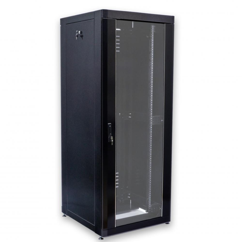 CMS Шкаф серверный напольный 19 18U 610х675 ммчерный (UA-MGSE1866MB) - зображення 1